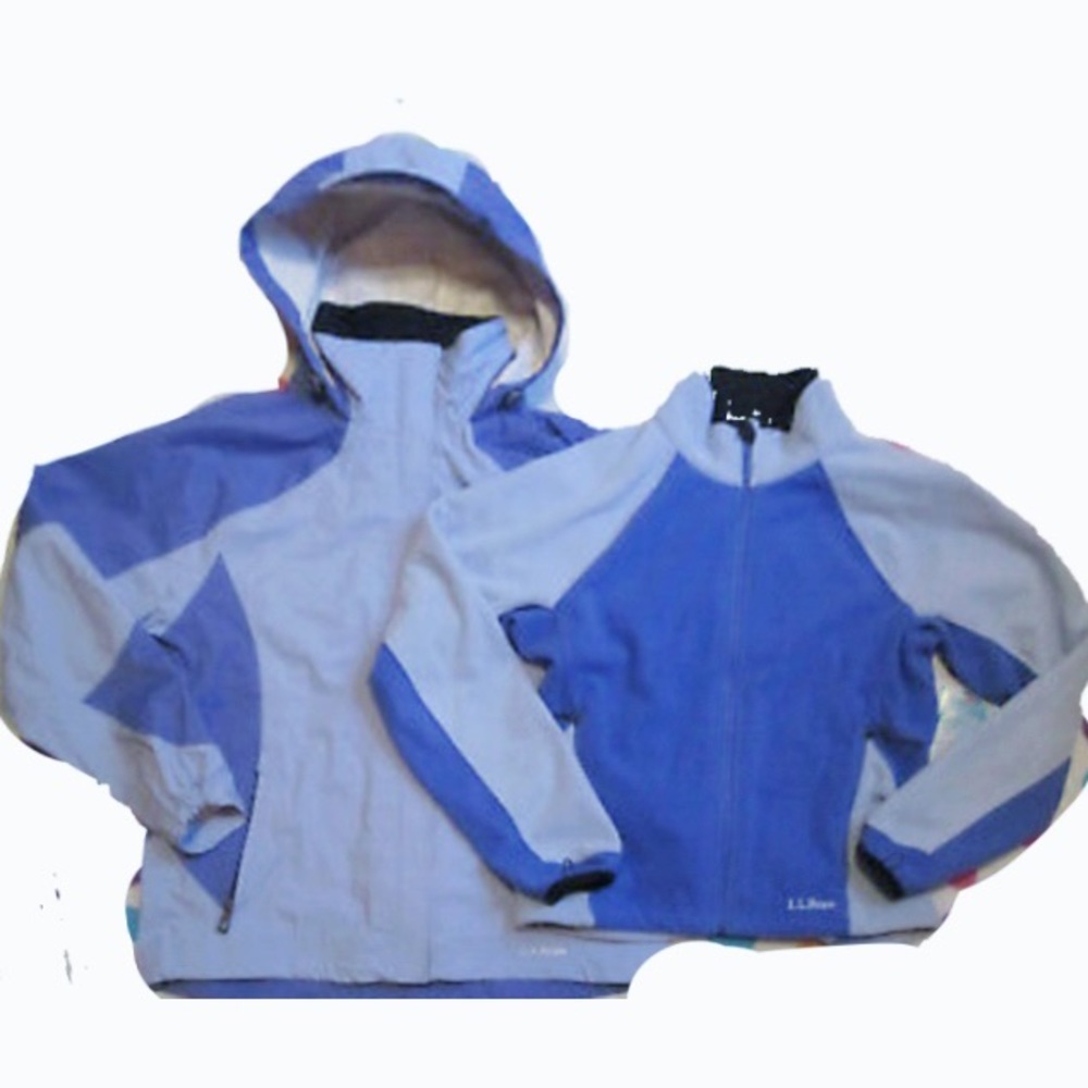 L.L. Bean Blue and Gray Women's Jackets